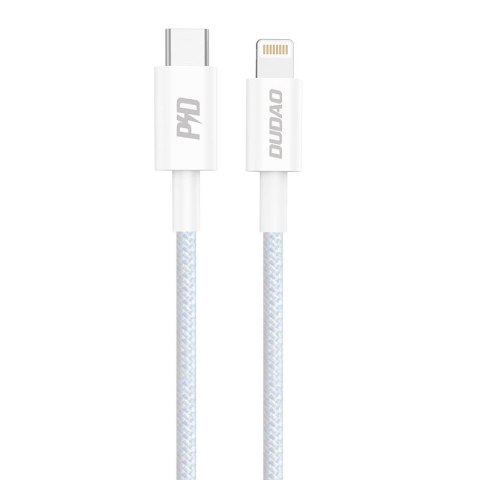 Kabel przewód do iPhone do szybkiego ładowania USB-C - Lightning PD 20W 1m biały DUDAO