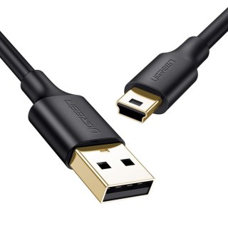 Kabel przewód przejściówka USB - miniUSB 480 Mbps 2m czarny UGREEN