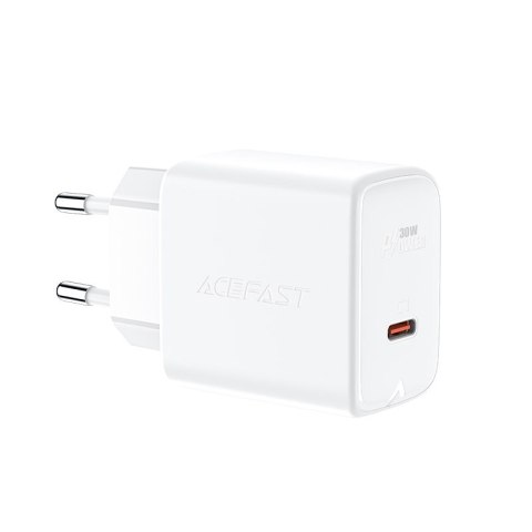 Ładowarka sieciowa GaN USB-C 30W PD QC 3.0 AFC FCP biały ACEFAST