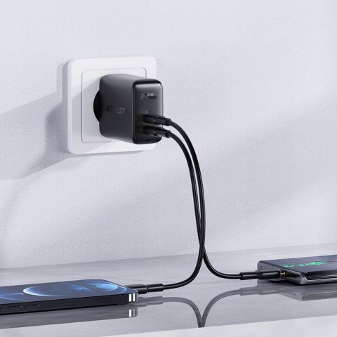 Ładowarka sieciowa USB-C USB 32W PPS PD QC 3.0 AFC FCP czarny ACEFAST