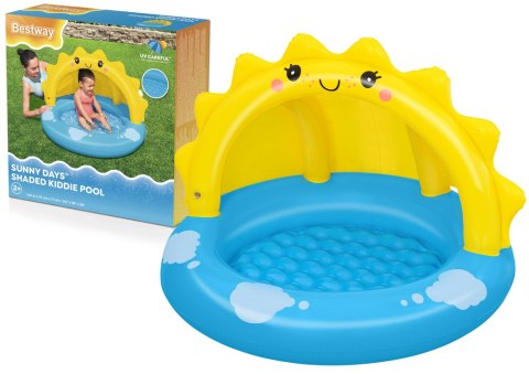 Dmuchany Basen Ogrodowy z Daszkiem Słońce Basenik Bestway 52637 101cm Bestway