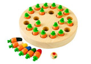 Gra Pamięciowa Rodzinna Marchewki Drewniana LEAN Toys