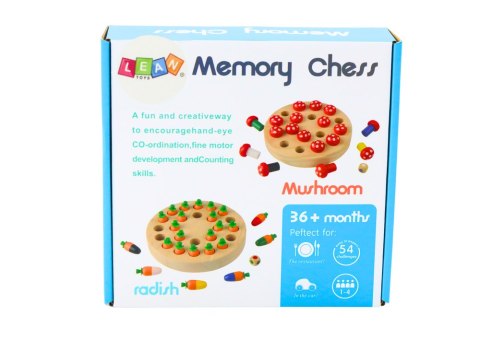 Gra Pamięciowa Rodzinna Marchewki Drewniana LEAN Toys