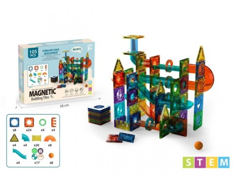 Klocki magnetyczne 105 elementów Madej