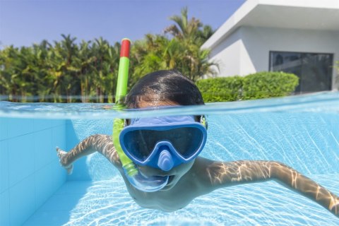 Maska z Rurką do Nurkowania Zielono- Niebieska Bestway 24036 Bestway