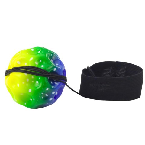 Piłeczka Księżycowa Na Gumce Do Ćwiczeń Zręczności Wgłębienia 6,5 cm LEAN TOYS