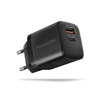 ACU-PQ30 Ładowarka sieciowa, PD & QC 30W, QC3.0,4.0/AFC/FCP/PPS/Apple, Czarna AXAGON