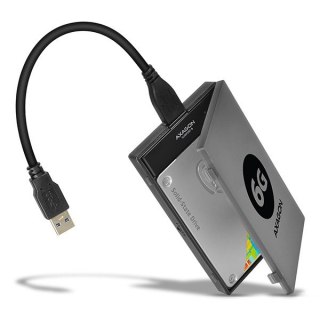 ADSA-1S6 Adapter USB 3.0 - SATA 6G do szybkiego przyłączenia 2.5" SSD/HDD, z pudełkiem AXAGON