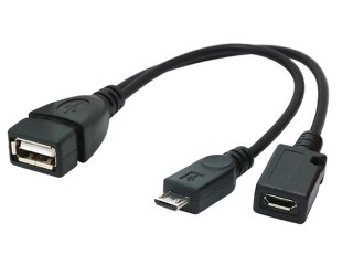 KABEL USB MICRO AF-BM+(F) USB 2.0 OTG 15CM Gembird