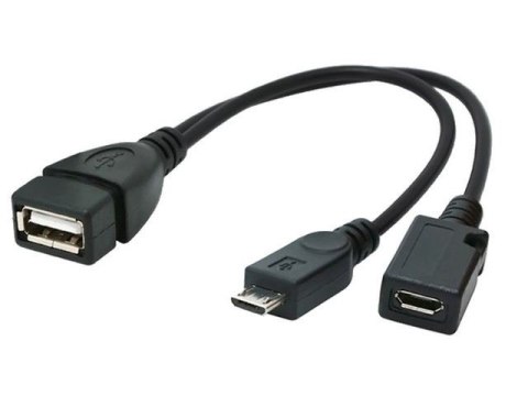 KABEL USB MICRO AF-BM+(F) USB 2.0 OTG 15CM Gembird