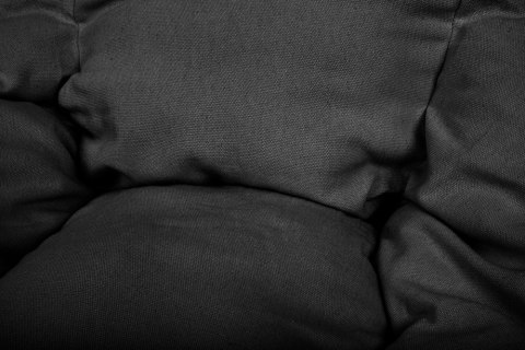 Poduszka LUARO na huśtawkę wiszącą bocianie gniazdo miękka czarna Kik Sp. z o. o. Sp. k.