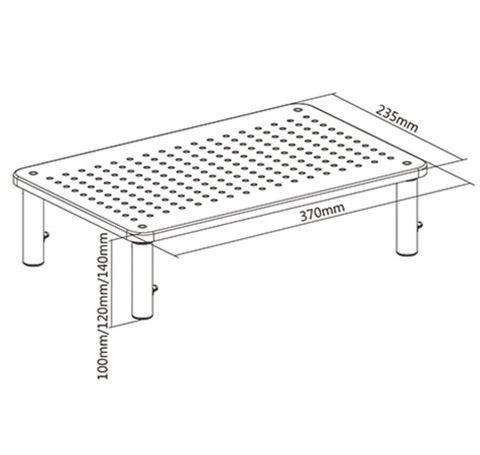 Stojak na monitor/laptop regulowany (kształt prostokątny) Gembird