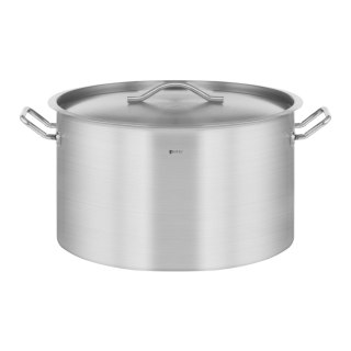 Garnek gastronomiczny z pokrywką stalowy nierdzewny do kuchenki indukcyjnej 58 L Royal Catering