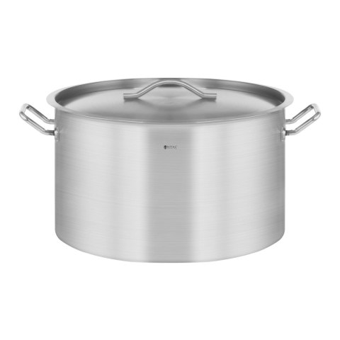 Garnek gastronomiczny z pokrywką stalowy nierdzewny do kuchenki indukcyjnej 58 L Royal Catering