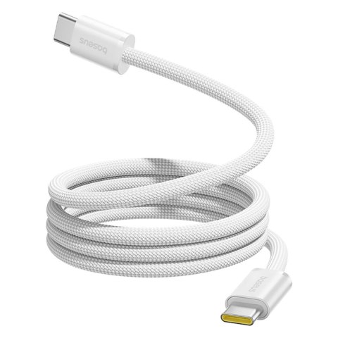 Kabel magnetyczny z oplotem USB-C 100W 1m - biały BASEUS