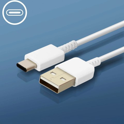 Ładowarka sieciowa Samsung USB-A 15W z kablem USB-A - USB-C - biała SAMSUNG