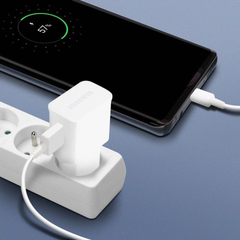 Ładowarka sieciowa Samsung USB-A 15W z kablem USB-A - USB-C - biała SAMSUNG