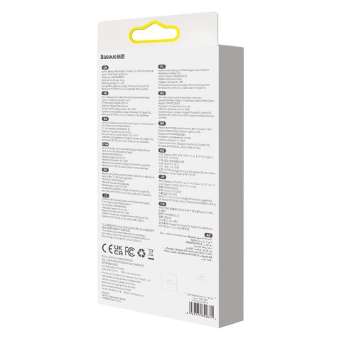 Multifunkcjonalny HUB USB 7w1 Typ C HDMI czytnik kart TF PD szary BASEUS