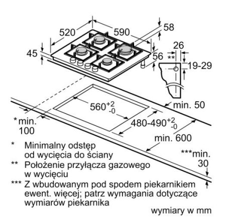 Płyta gazowa szklana PPP6A2I40 Bosch