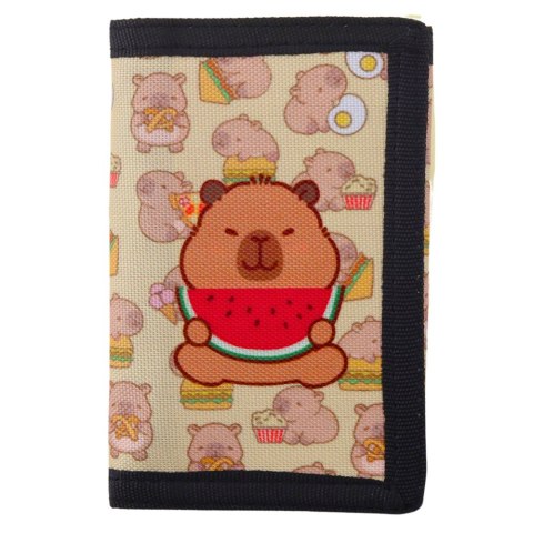 Portfelik Dziecięcy Na Rzep z Karabińczykiem Kapibara Z Arbuzem LEAN TOYS