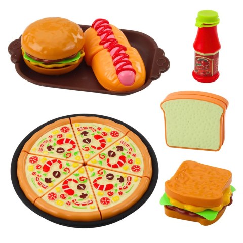 Zestaw Piknikowy Koszyk Pleciony Jedzenie Akcesoria 33 el. LEAN Toys