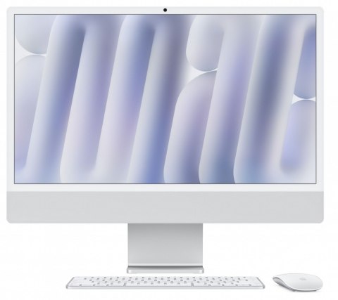 IMac 24 cale: M4 10/10, 16GB, 512GB SSD - Srebrny Apple
