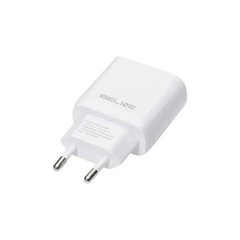 Ładowarka sieciowa 30W GaN USB-C + kabel lightning, biała Beline