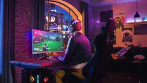 Monitor 27 cali 27M2C5501 Curved VA 180Hz HDMIx2 DP HAS Ambiglow Philips