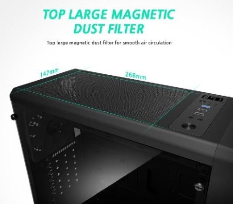 Obudowa S2 TG ATX Mid Tower PC Case TG fan x3 Zalman