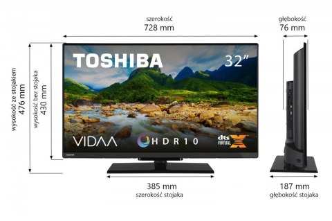 Telewizor LED 32 cale 32WV3F63DG Toshiba