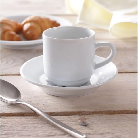 Filiżanka do kawy hotelowa OPTIMA biała porcelana 90ml zestaw 12szt. - Hendi 770900 Hendi