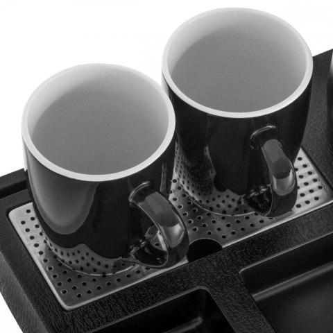 Czajnik hotelowy AD 1387 z tacką z 2 kubkami 1l, inox Adler