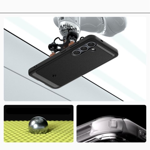 Etui na Samsung Galaxy S25 Rugged Armor Mag MagSafe - czarny mat SPIGEN