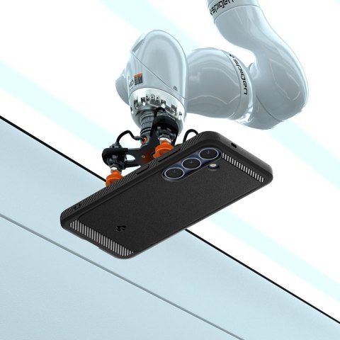 Etui na Samsung Galaxy S25 Rugged Armor Mag MagSafe - czarny mat SPIGEN