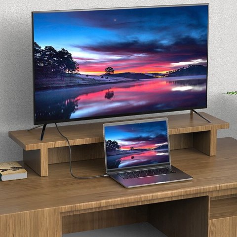 Kabel przewód szybki USB-C 4.0 PD 240W 8K 40Gbps 1m - szary Tech-Protect