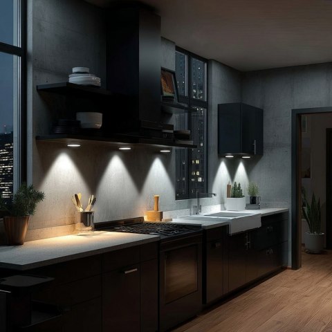 Lampa zestaw 6 LED Energy z pilotem na baterie 3xAAA MCE165 Maclean