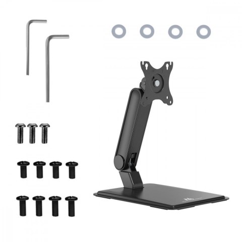 Uchwyt do monitora dotykowego MC-989 max 8kg VESA 75x75/100x100, 17-32 cale wolnostojący z podstawą Maclean