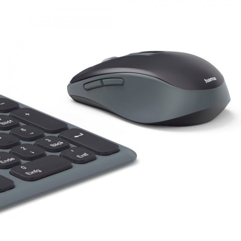 Zestaw klawiatura i mysz WKM-550 Czarno-szara Hama