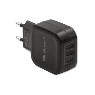 Ładowarka sieciowa 17W | 5V | 3.4A | 3xUSB Qoltec
