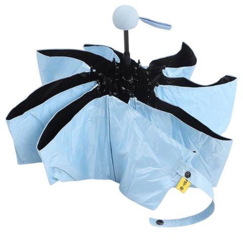 Parasolka Kieszonkowa Składana z Ochroną UV UPF 50+ Etui Niebieska 90 cm LEAN