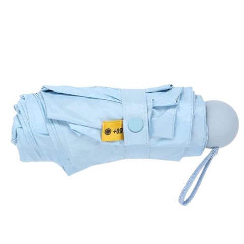 Parasolka Kieszonkowa Składana z Ochroną UV UPF 50+ Etui Niebieska 90 cm LEAN