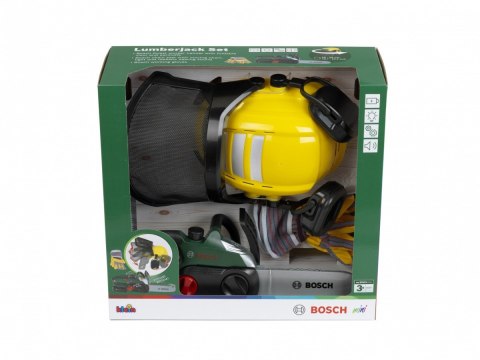 Zestaw drwala z piłą, przyłbicą i rękawicami Klein