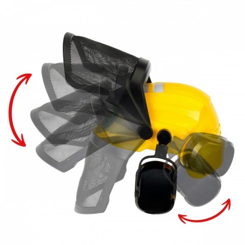 Zestaw drwala z piłą, przyłbicą i rękawicami Klein