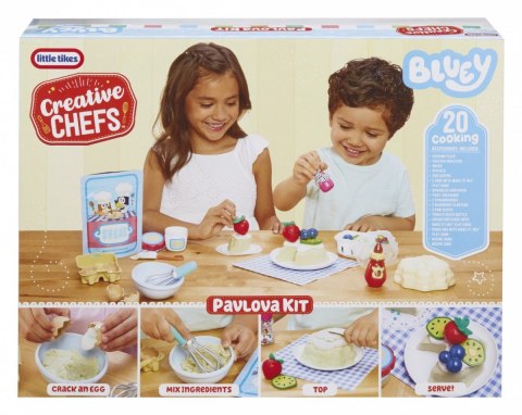 Zestaw z masą plastyczną Creative Chefs Bluey Beza Pavlova Little Tikes