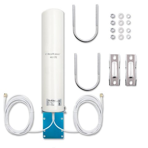 Antena 4G LTE DUAL | 12dBi | dookólna | zewnętrzna Qoltec