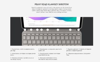 Combo Touch US iPad Pro 12,9'' 5th Gen Grey Logitech