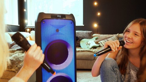 Głośnik PartyBox PLL FM USB/SD/BT 2xKaraoke FULL LED Blaupunkt