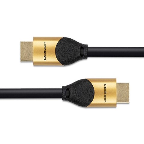 Kabel HDMI v2.1 Ultra High Speed 8K | 60Hz | 28AWG | 3m Złoty Qoltec