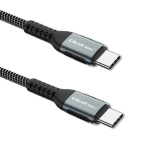 Kabel USB 2.0 typ C | USB 2.0 typ C 100W | QC 3.0| PD | 1.5m | Czarny Qoltec