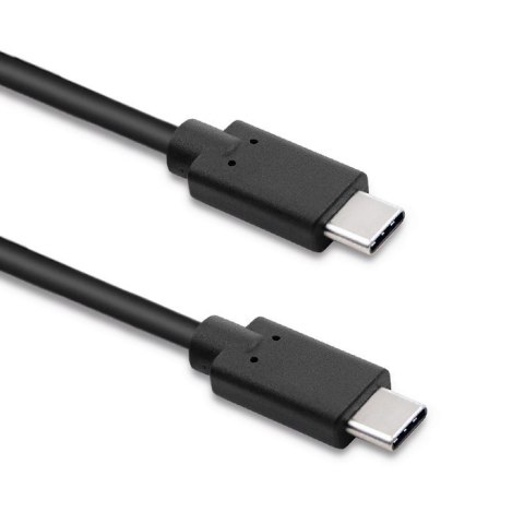 Kabel USB 3.1 typ C męski | USB 3.1 typ C męski | 3m | Czarny Qoltec